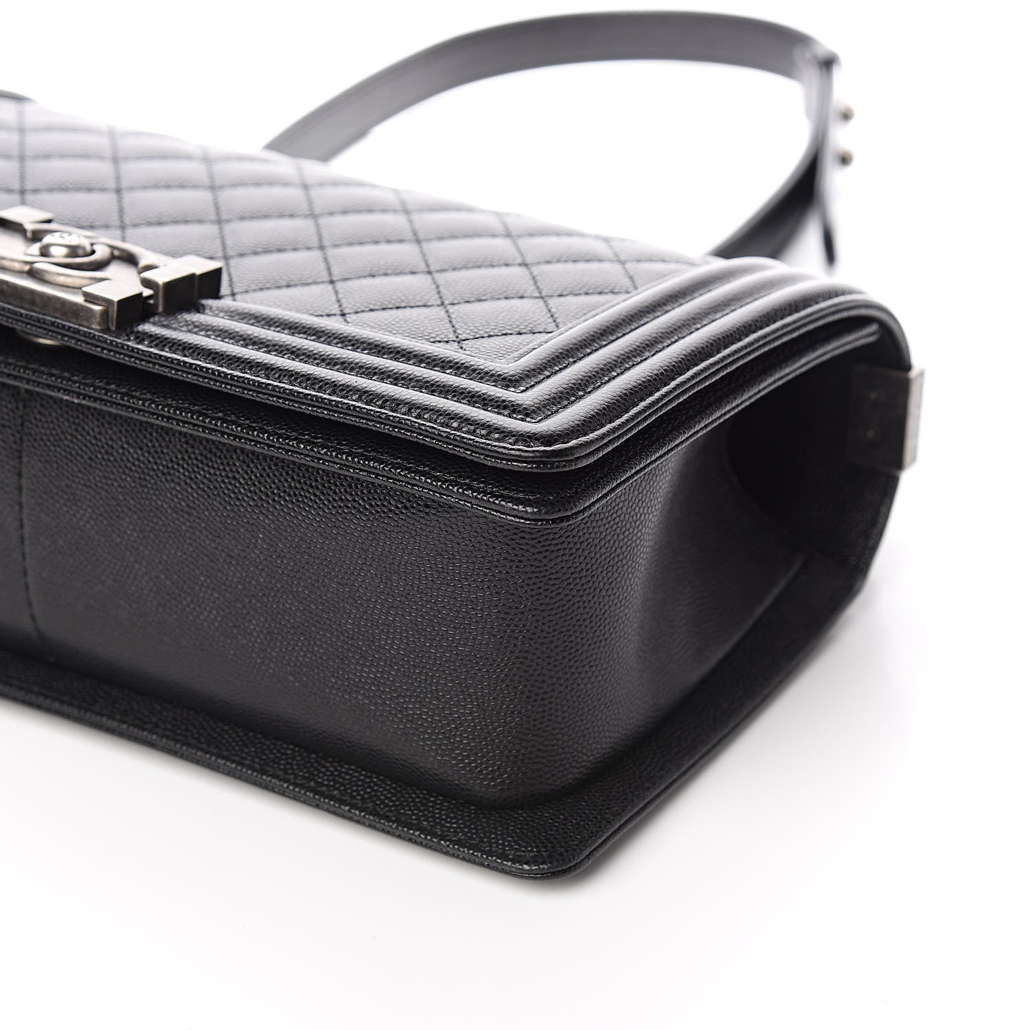 Chanel Caviar Quilted Medium Boy Flap Black 9 of 11