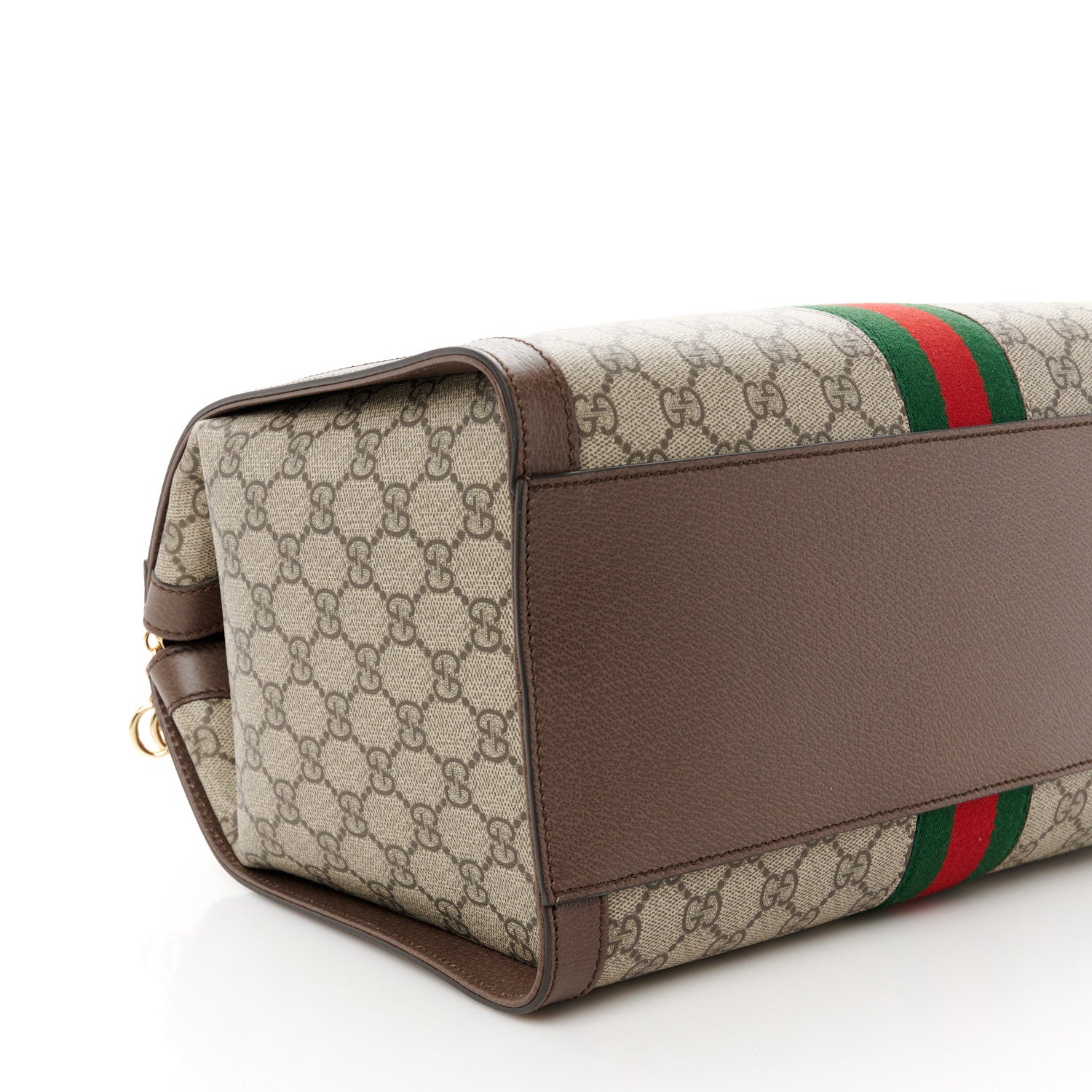 Gucci GG Supreme Monogram Web Medium Ophidia Tote Bag Brown 10 of 11