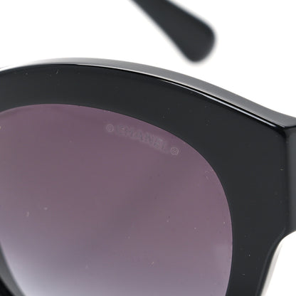 Chanel Acetate Butterfly Sunglasses 5371 Black 7 of 8