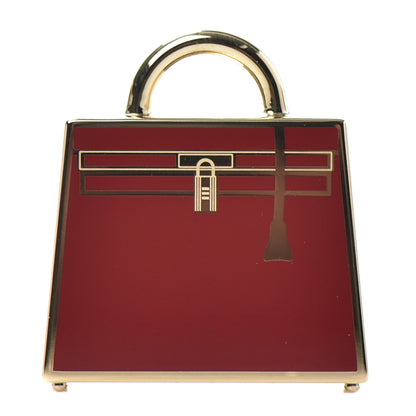 Hermes Lacquered Kelly Curiosite Charm Rouge H 1 of 3