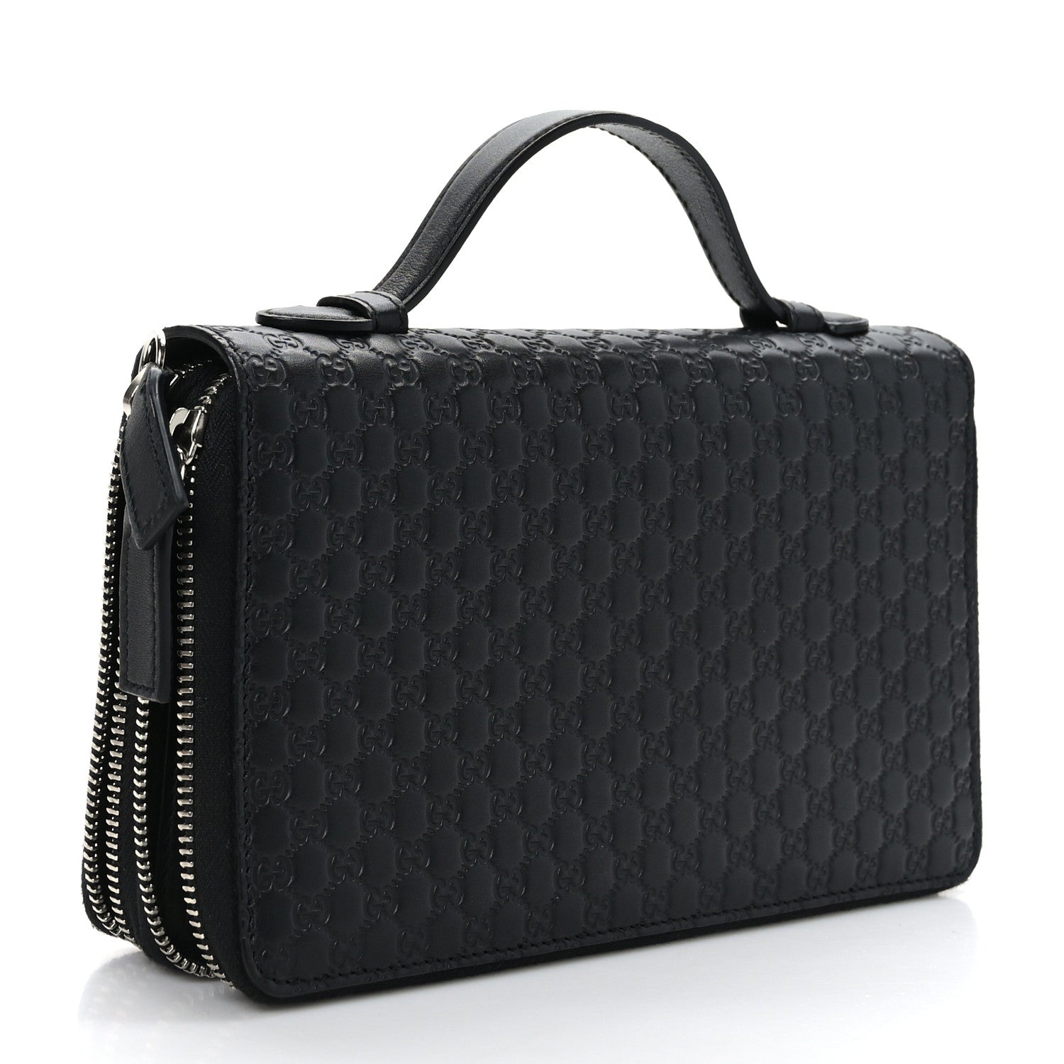 Gucci Microguccissima Zip Around Top Handle Travel Wallet Testa di Moro 3 of 10