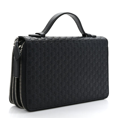 Gucci Microguccissima Zip Around Top Handle Travel Wallet Testa di Moro 3 of 10