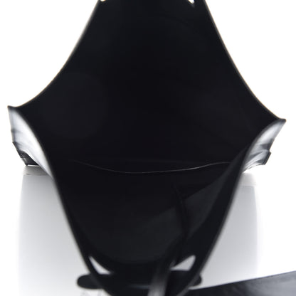 Balenciaga Calfskin Printed Kitten Plastic Bag Shopper S Black 5 of 9