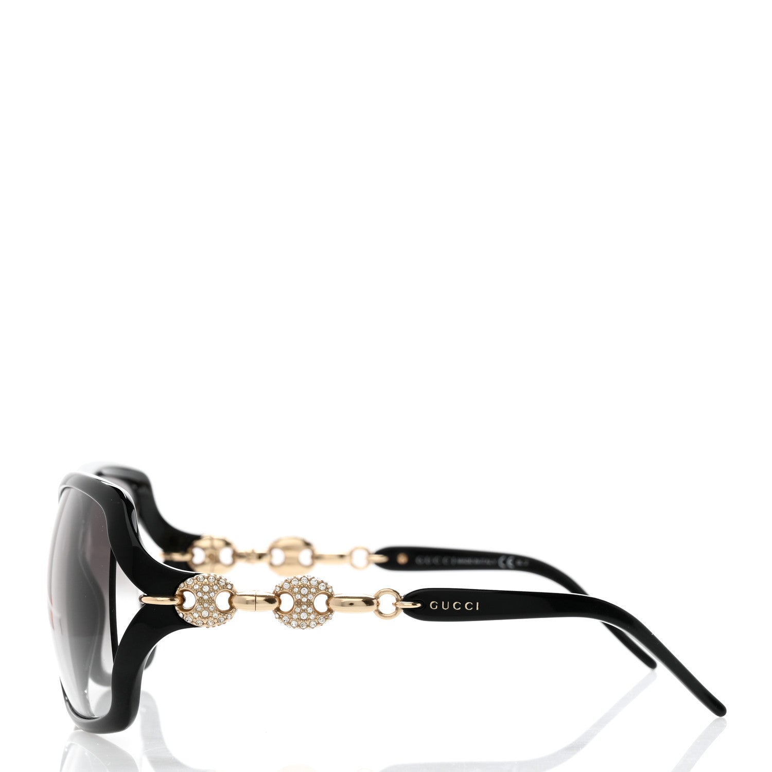 Gucci Crystal Sunglasses GG3584/N/S Black 3 of 8