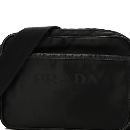 Prada Tessuto Nylon Saffiano Logo Camera Bag Black 7 of 11