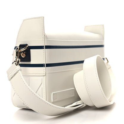 Christian Dior Smooth Calfskin Diorcamp Bag White Blue 3 of 11