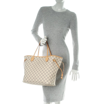 Louis Vuitton Damier Azur Neo Neverfull MM Rose Ballerine 2 of 7