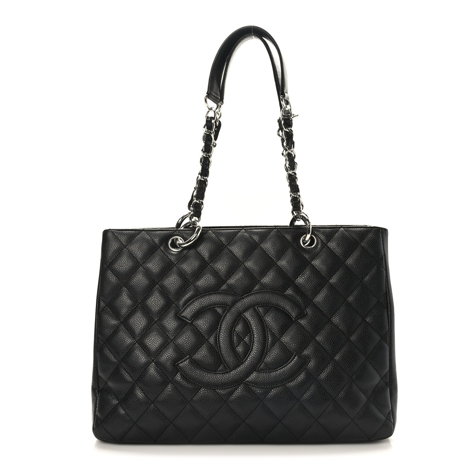 Chanel Caviar Quilted Grand Shopping Tote GST Black 1 of 9