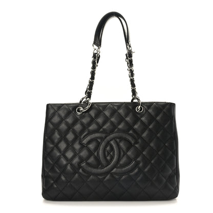 Chanel Caviar Quilted Grand Shopping Tote GST Black 1 of 9
