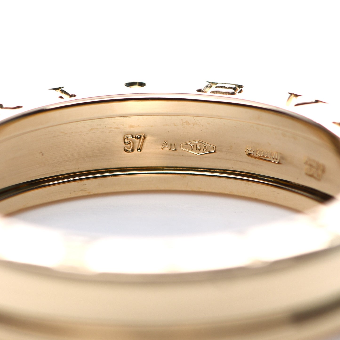 18K Yellow Gold B.Zero1 One-Band Ring 57 8