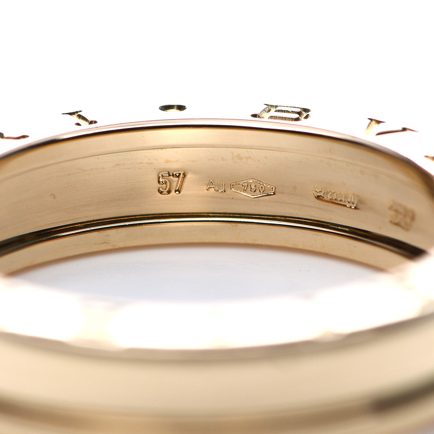 Bulgari 18K Yellow Gold B.Zero1 One-Band Ring 57 8 4 of 5