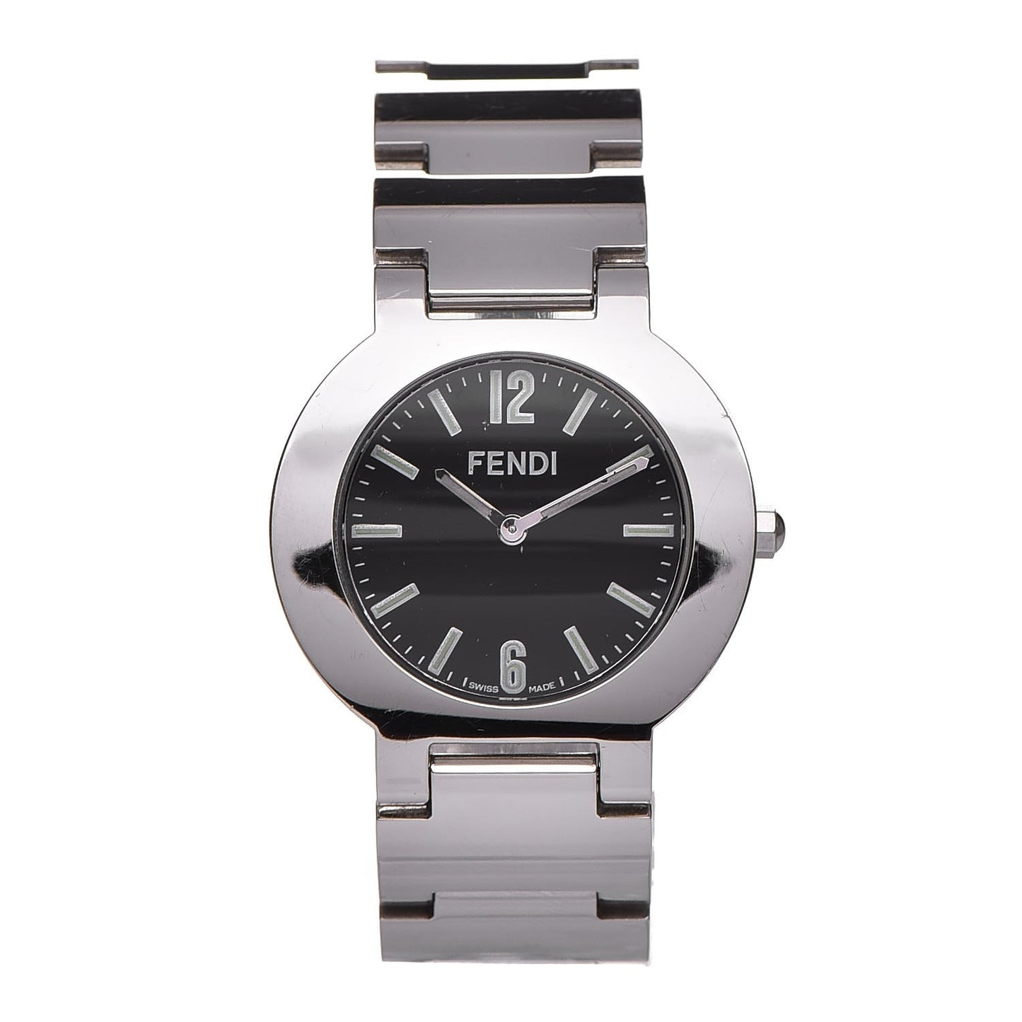 Stainless Steel 35mm Orologi Quartz Watch Black