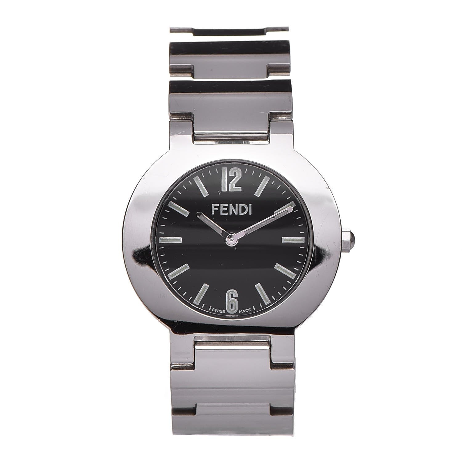 Fendi Stainless Steel 35mm Orologi Quartz Watch Black 1 of 9