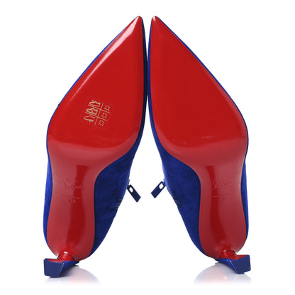 Christian Louboutin Veau Velours Condora 85 Ankle Boots 38 Galactiqueen 6 of 9