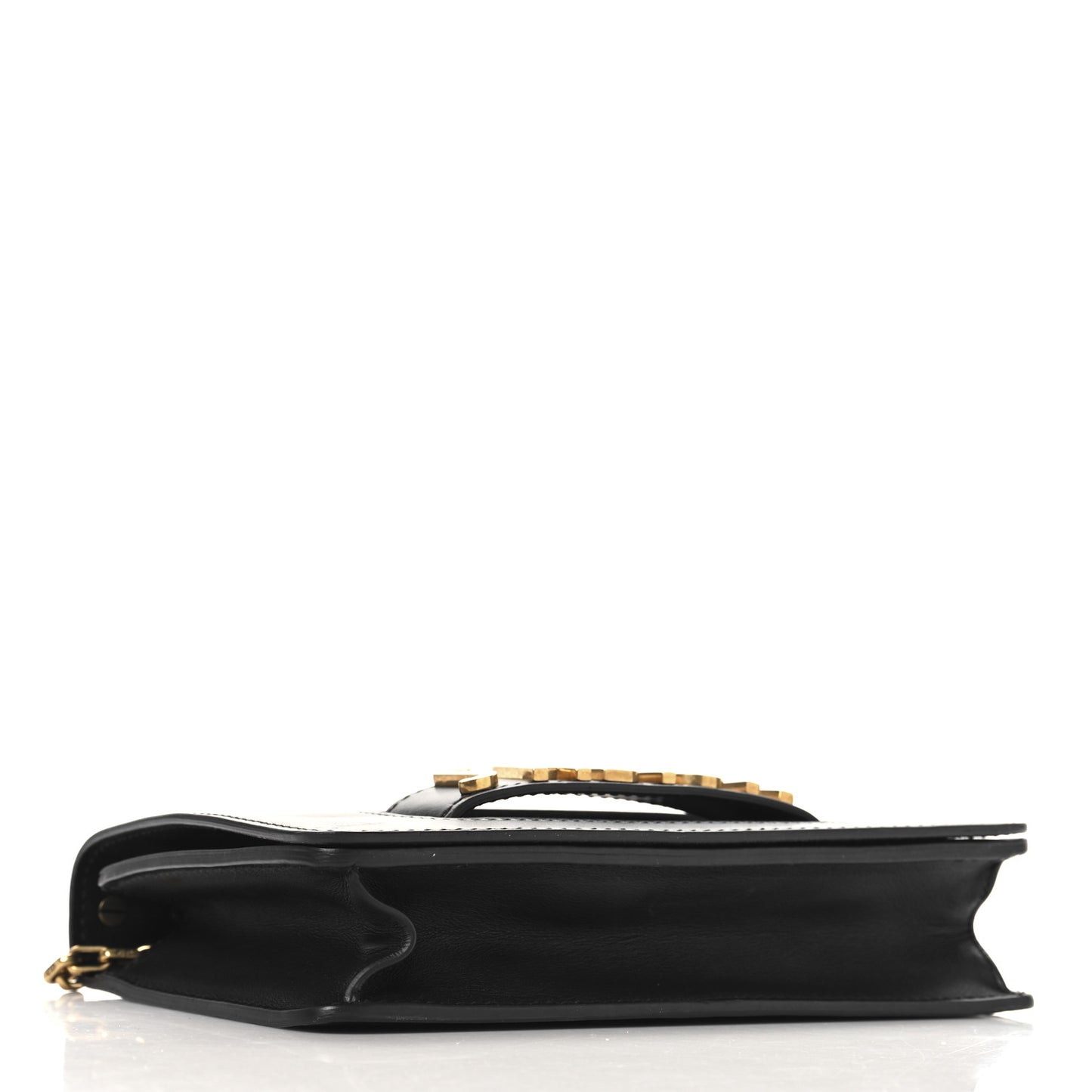 Calfskin J'Adior Chain Flap Bag Black