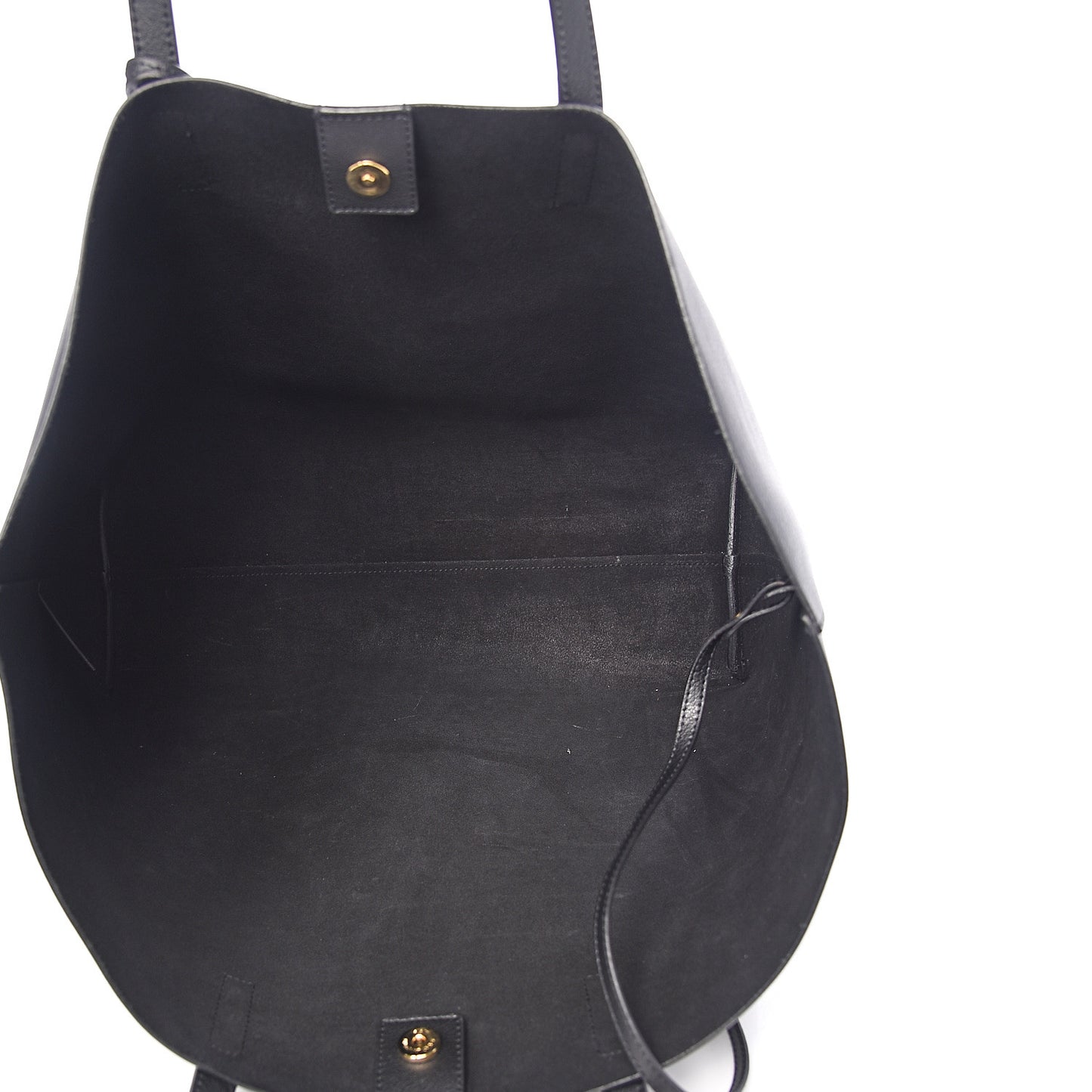 Calfskin Large Shopping Tote Black