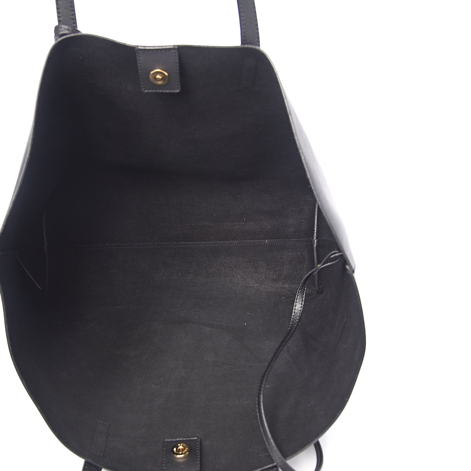 Saint Laurent Calfskin Large Shopping Tote Black 5 of 10