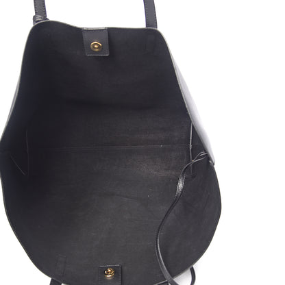 Saint Laurent Calfskin Large Shopping Tote Black 5 of 10