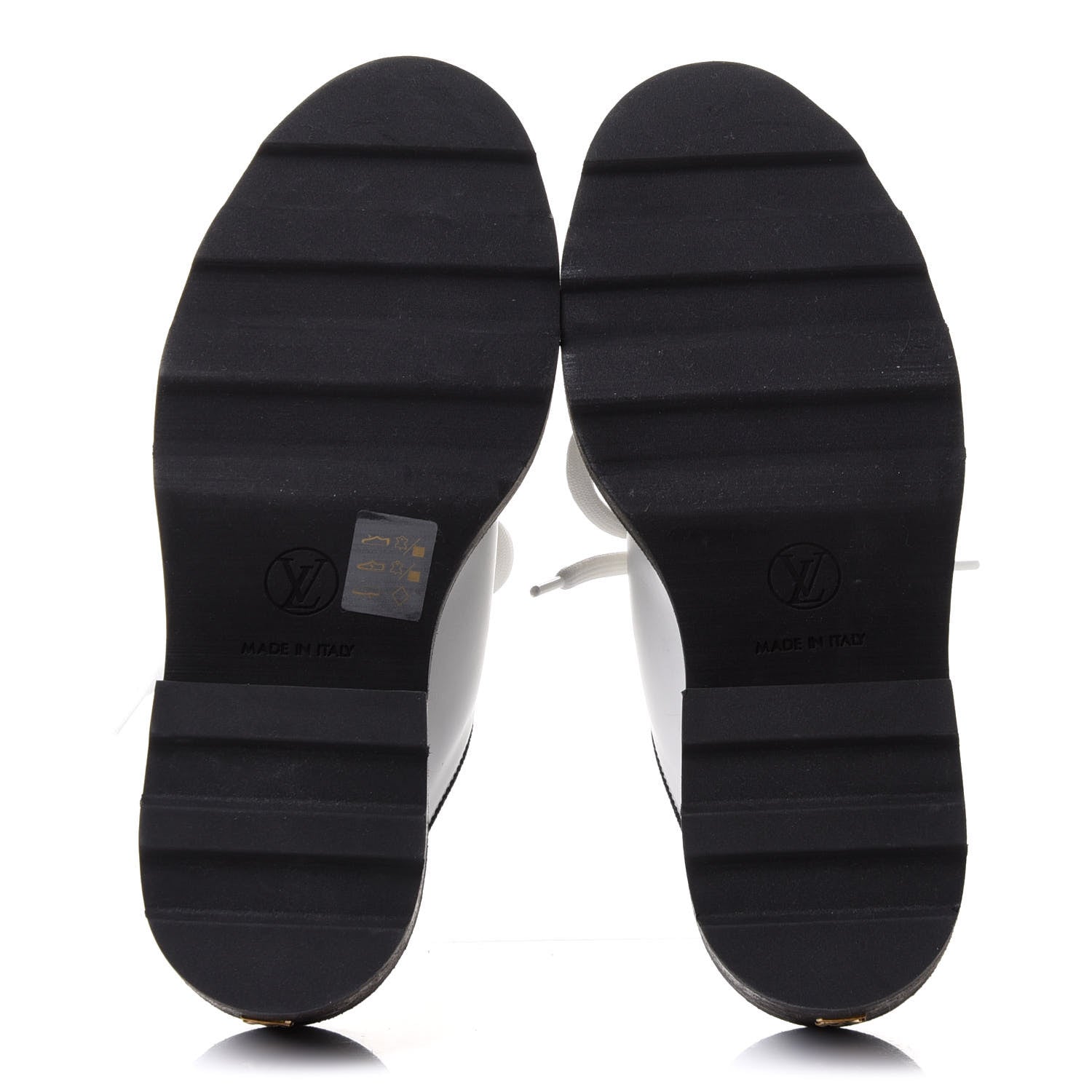 Louis Vuitton Calfskin Monogram Beaubourg Open Back Platform Derby Shoes 36.5 White 7 of 9
