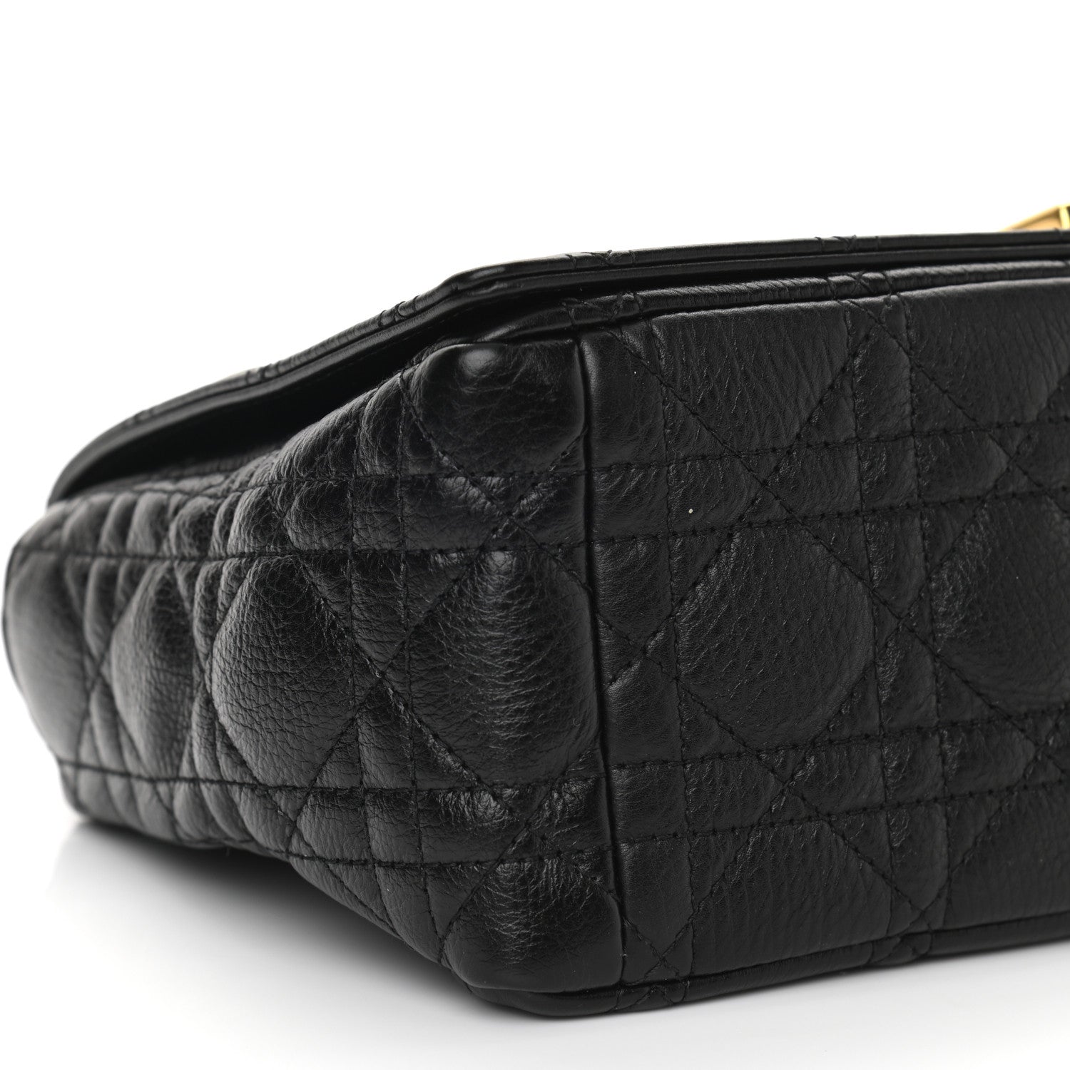 Christian Dior Calfskin Cannage Medium Caro Bag Black 9 of 10