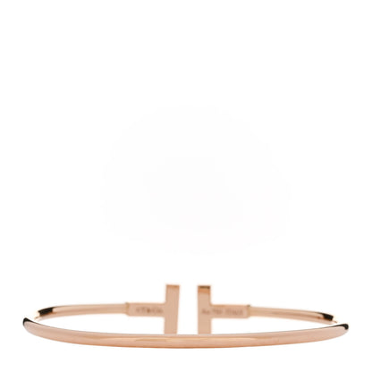 Tiffany 18K Rose Gold Mother of Pearl T Wire Bracelet 2 of 4