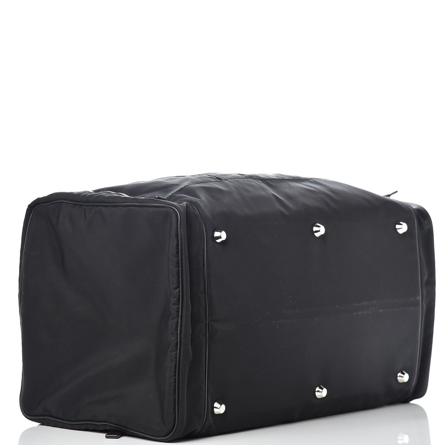 Tessuto Nylon Saffiano Viaggio Duffle Black