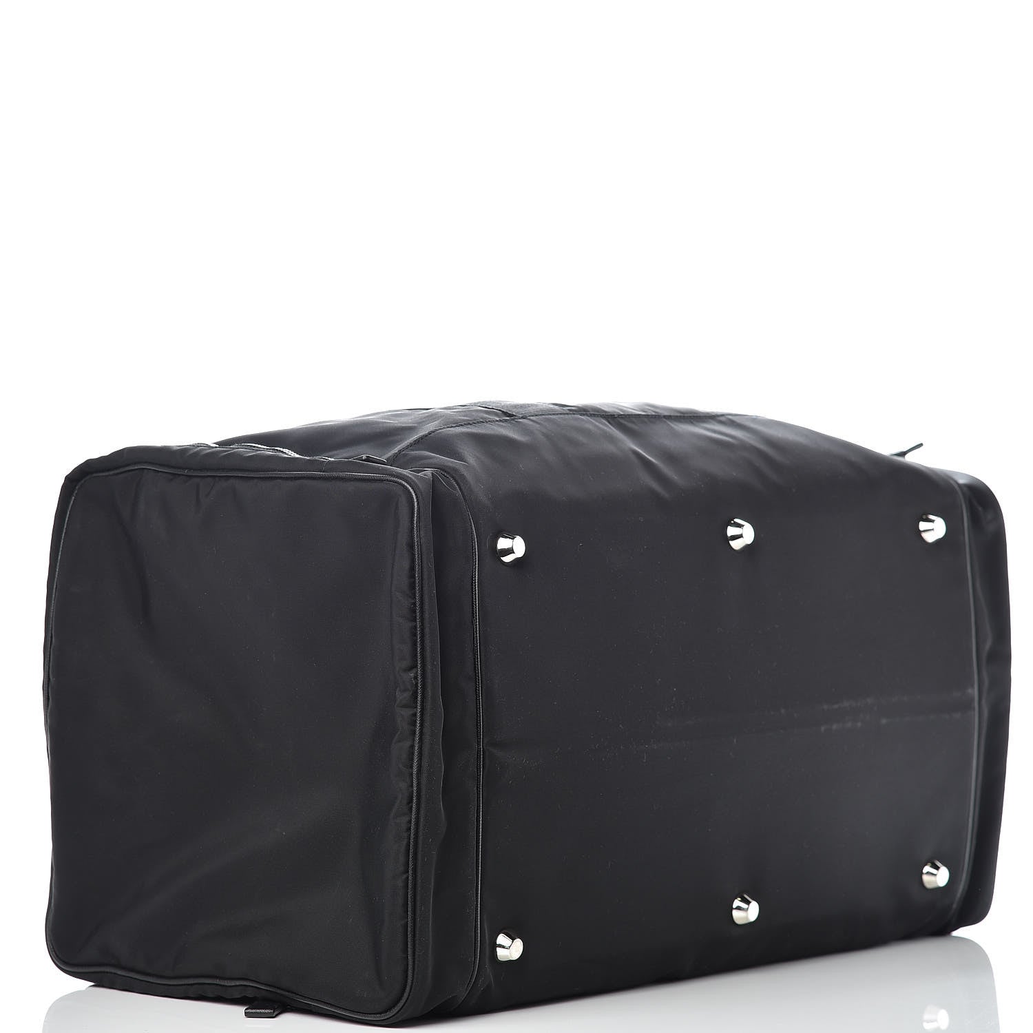 Prada Tessuto Nylon Saffiano Viaggio Duffle Black 4 of 12