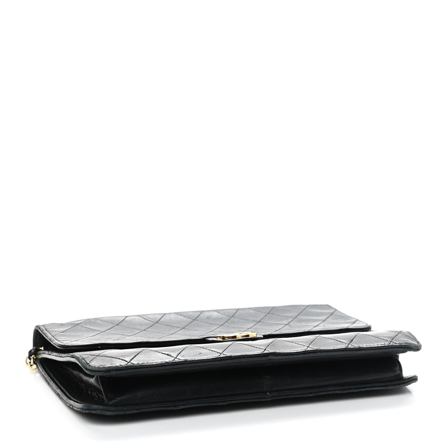 Chanel Lambskin Quilted Medium Single Flap Black 4 of 13