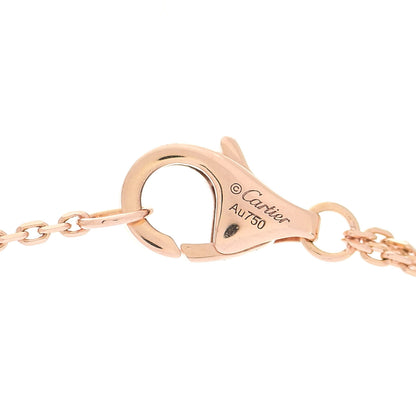 Cartier 18K Pink Yellow White Gold Trinity Double Chain Pendant Necklace 4 of 6