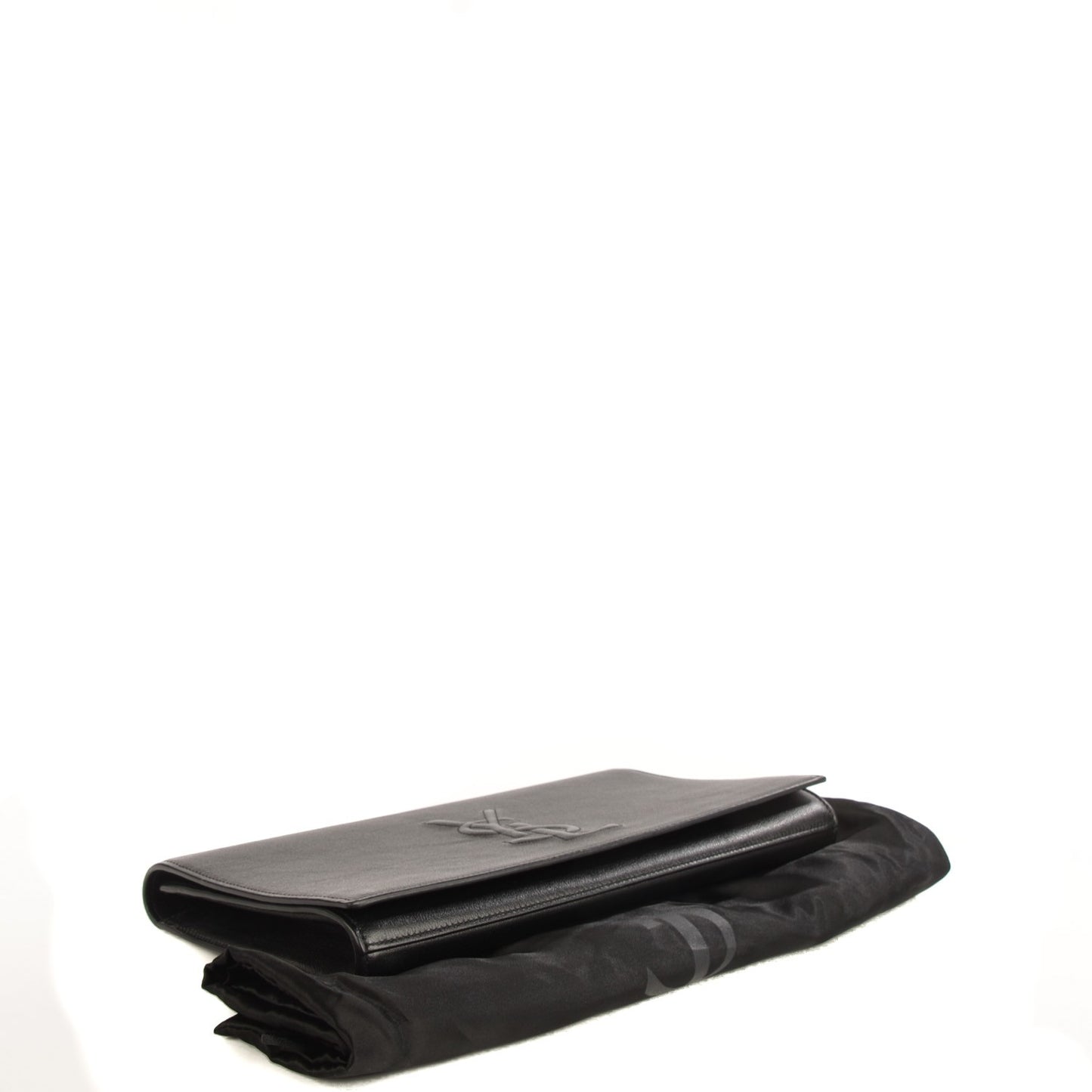 Calfskin Monogram Large Belle De Jour Clutch Black