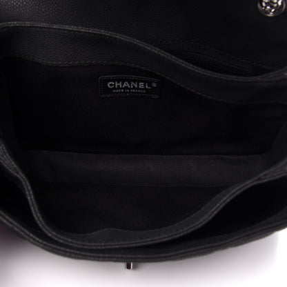Chanel Iridescent Caviar Quilted Medium Lady Pearly Flap Black 6 of 11