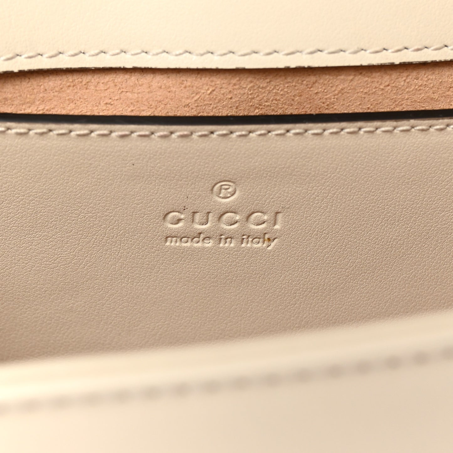 Calfskin Matelasse Mini GG Marmont Shoulder Bag White