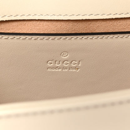 Gucci Calfskin Matelasse Mini GG Marmont Shoulder Bag White 5 of 9