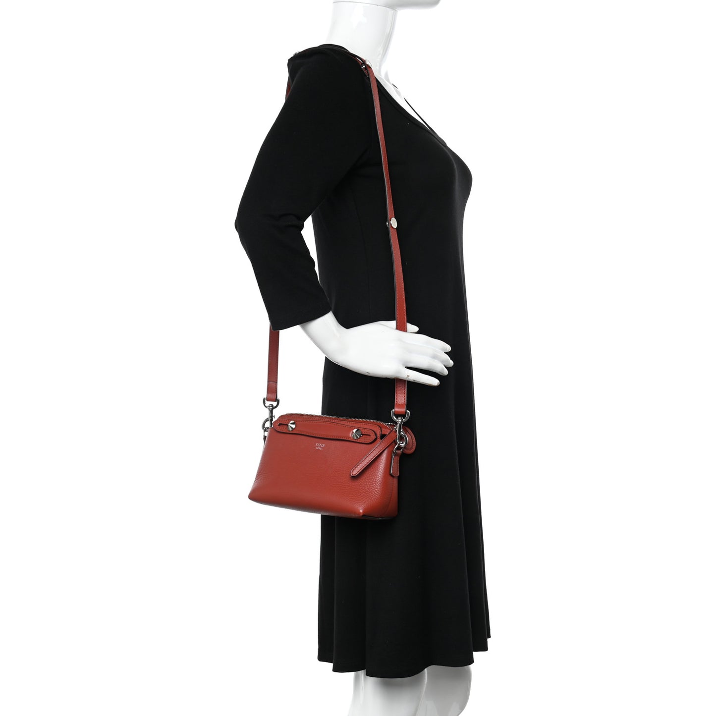 Vitelloi Dolce Lurex Mini By The Way Boston Bag Burgundy