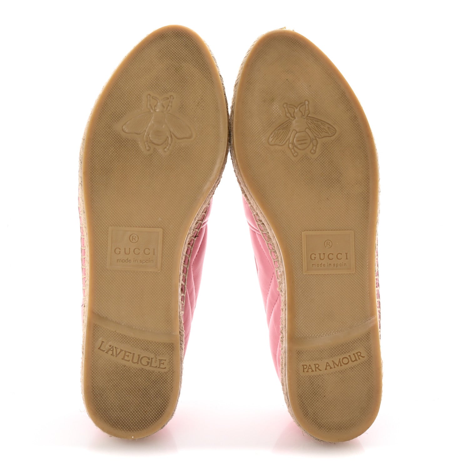 Gucci Nappa Matelasse GG Marmont Espadrilles 38.5 Wild Rose 6 of 10