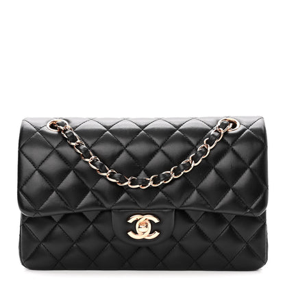 Chanel Lambskin Quilted Small Double Flap Black 1 of 11