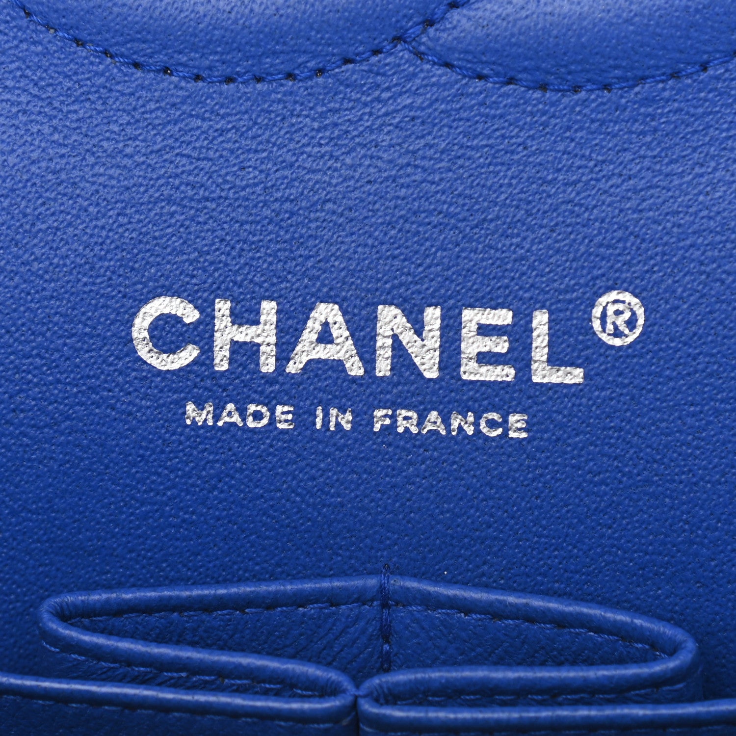 Chanel Lambskin Quilted Medium Double Flap Blue 11 of 15