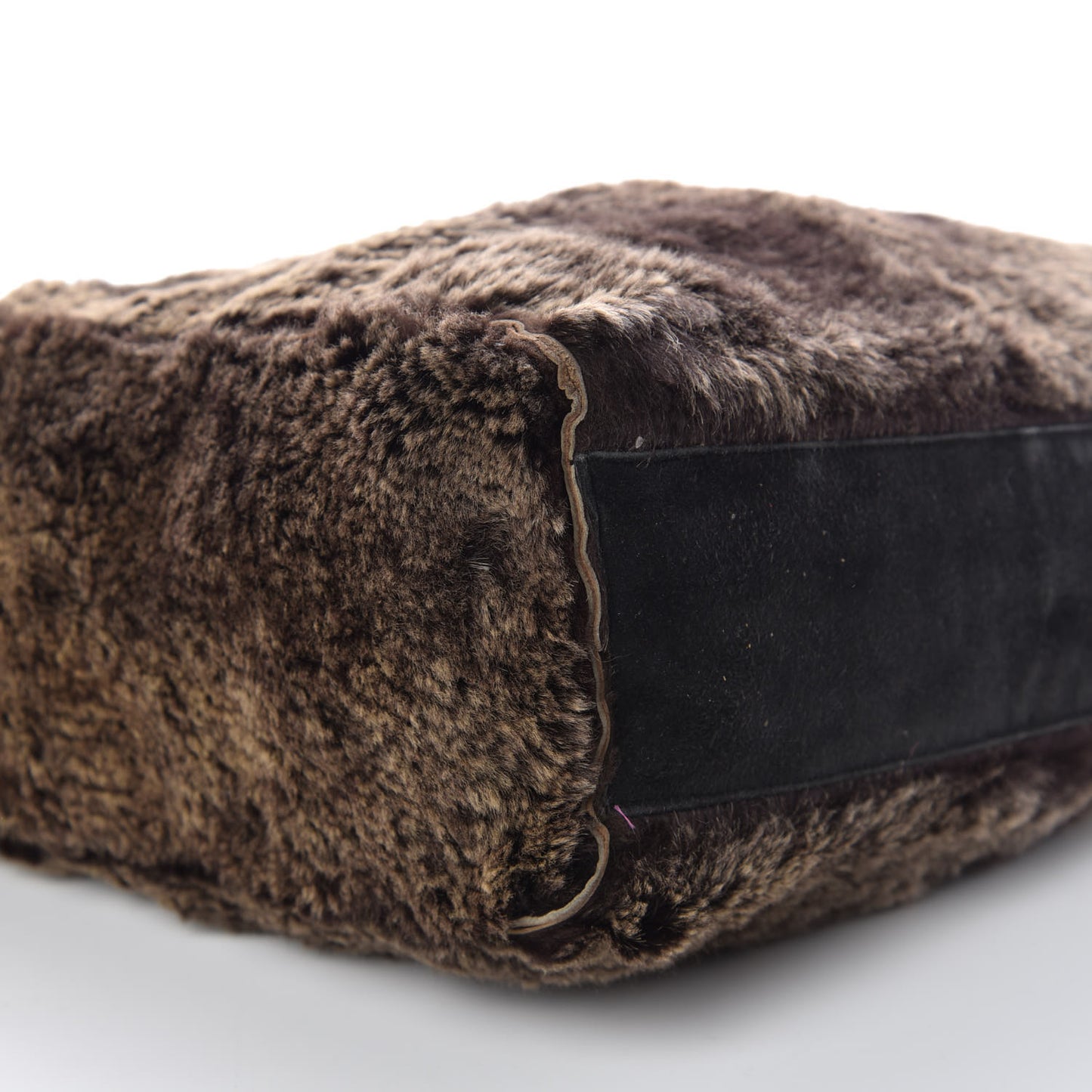 Lapin Rabbit Fur Tote Brown