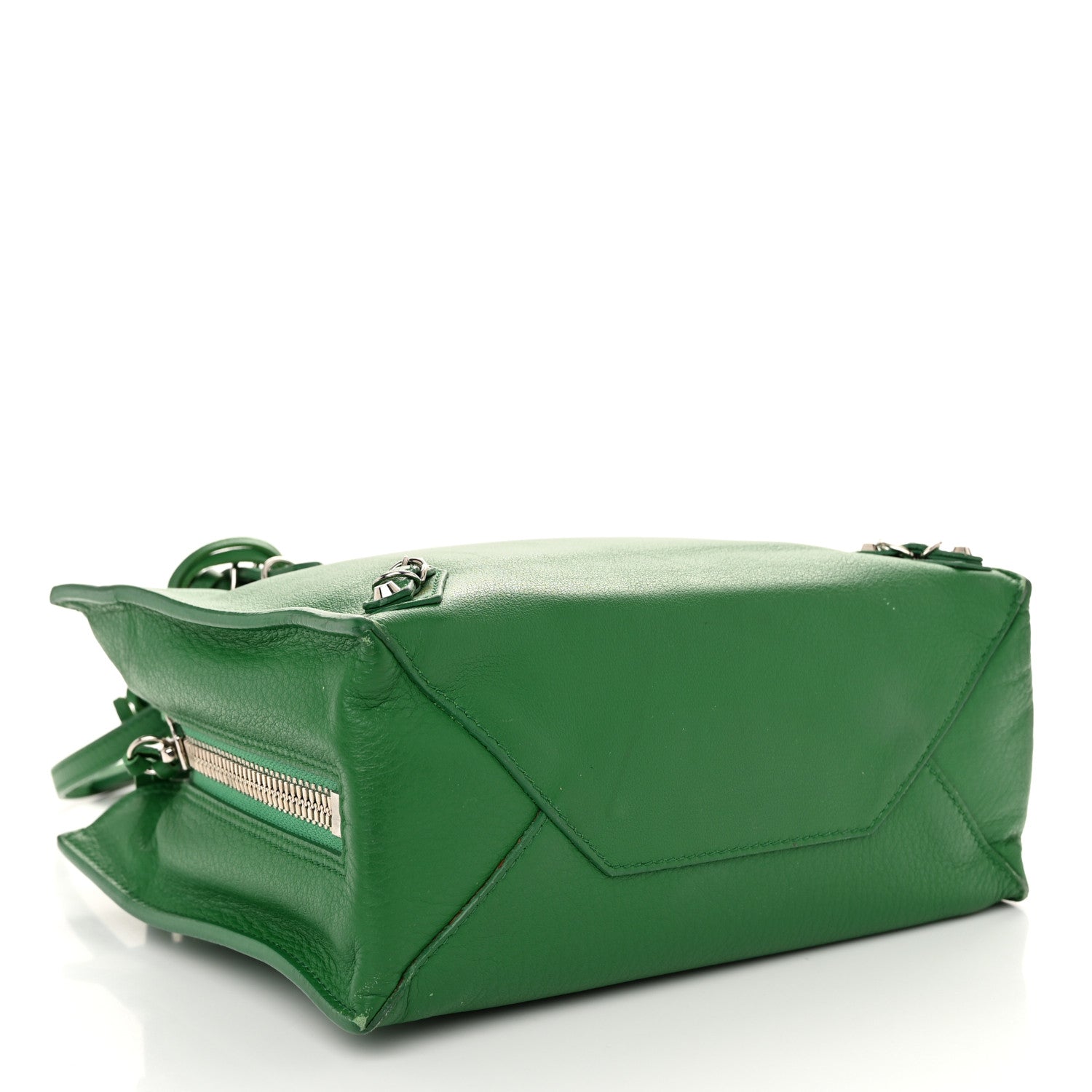 Balenciaga Calfskin Papier Mini A4 Tote Vert Emeraude 4 of 11