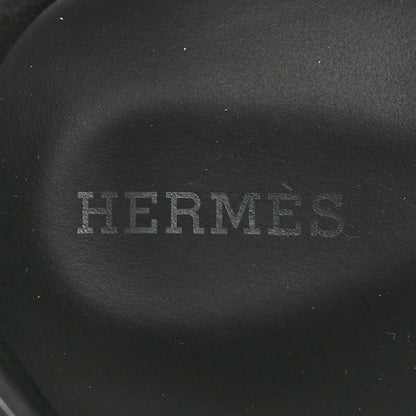 Hermes Calfskin Womens Electric Sandals 40 Black 7 of 10