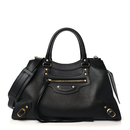 Balenciaga Grained Calfskin Neo Classic Gold Hardware Medium City Black 1 of 6