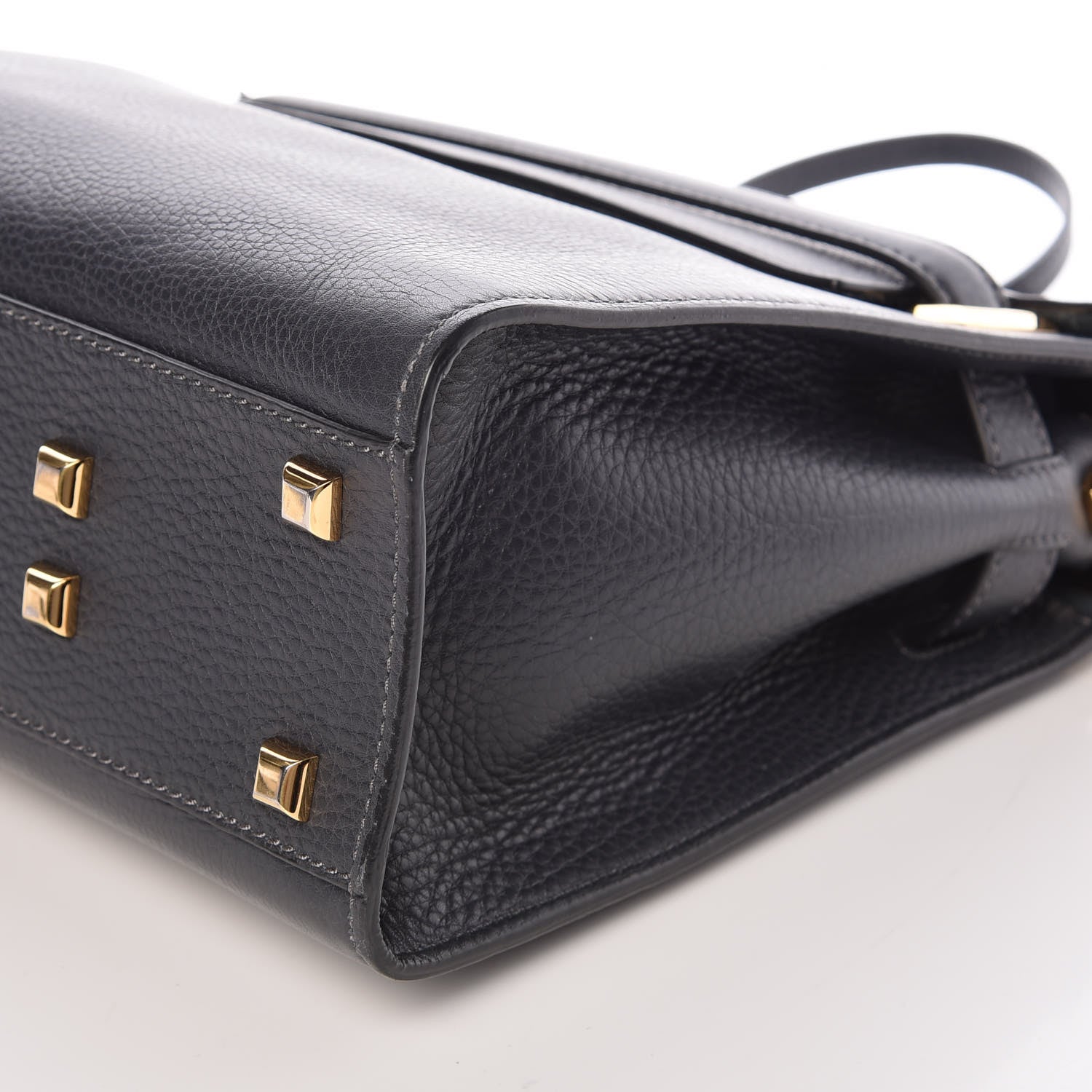 Valentino Garavani Grained Calfskin Medium My Rockstud Frame Bag Dark Grey 8 of 8
