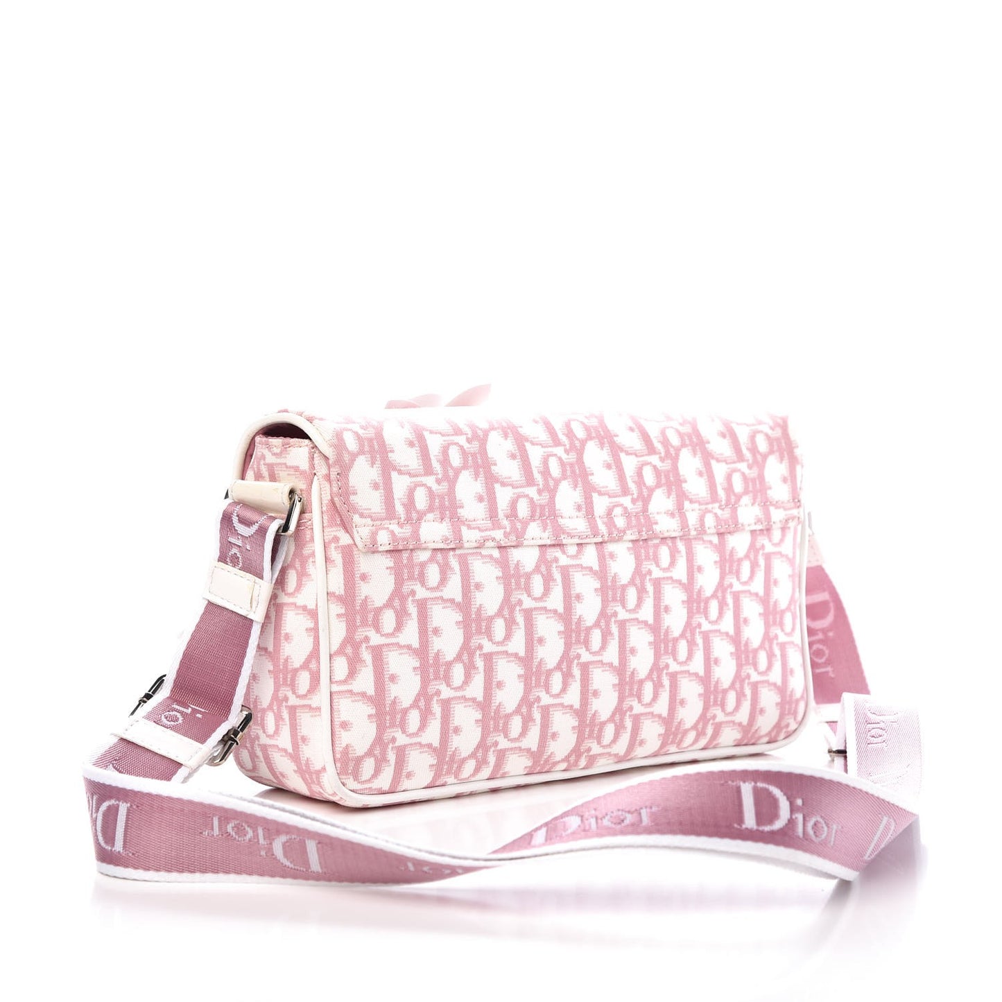 Monogram Girly Flap Reporter Rose Clair