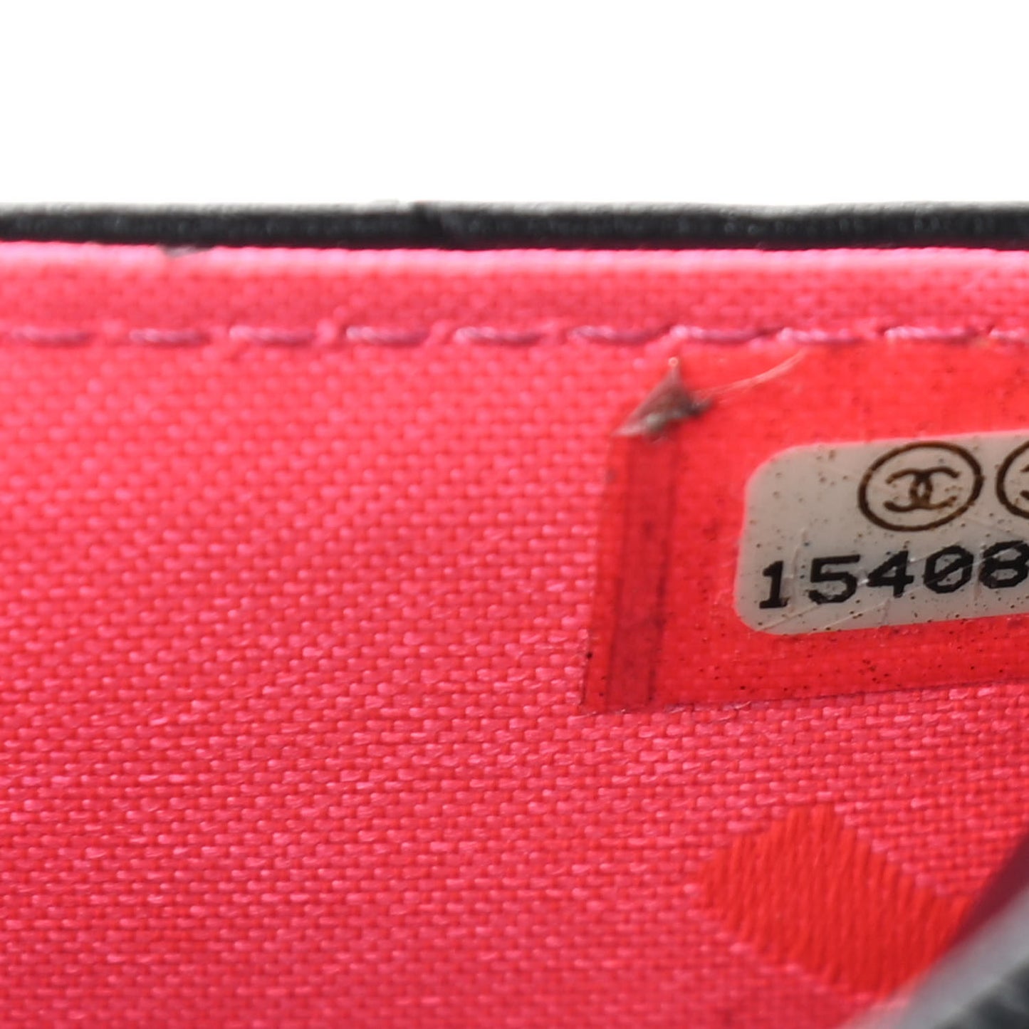 Calfskin Quilted Cambon Wallet On Chain WOC Black