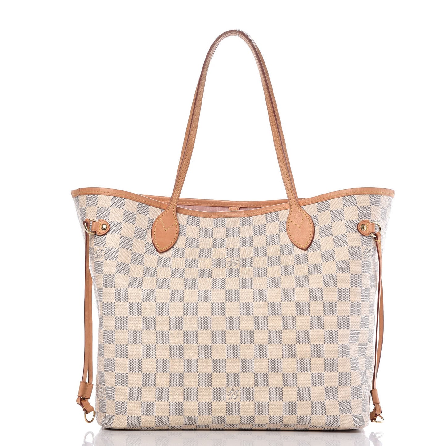 Damier Azur Neo Neverfull MM Rose Ballerine