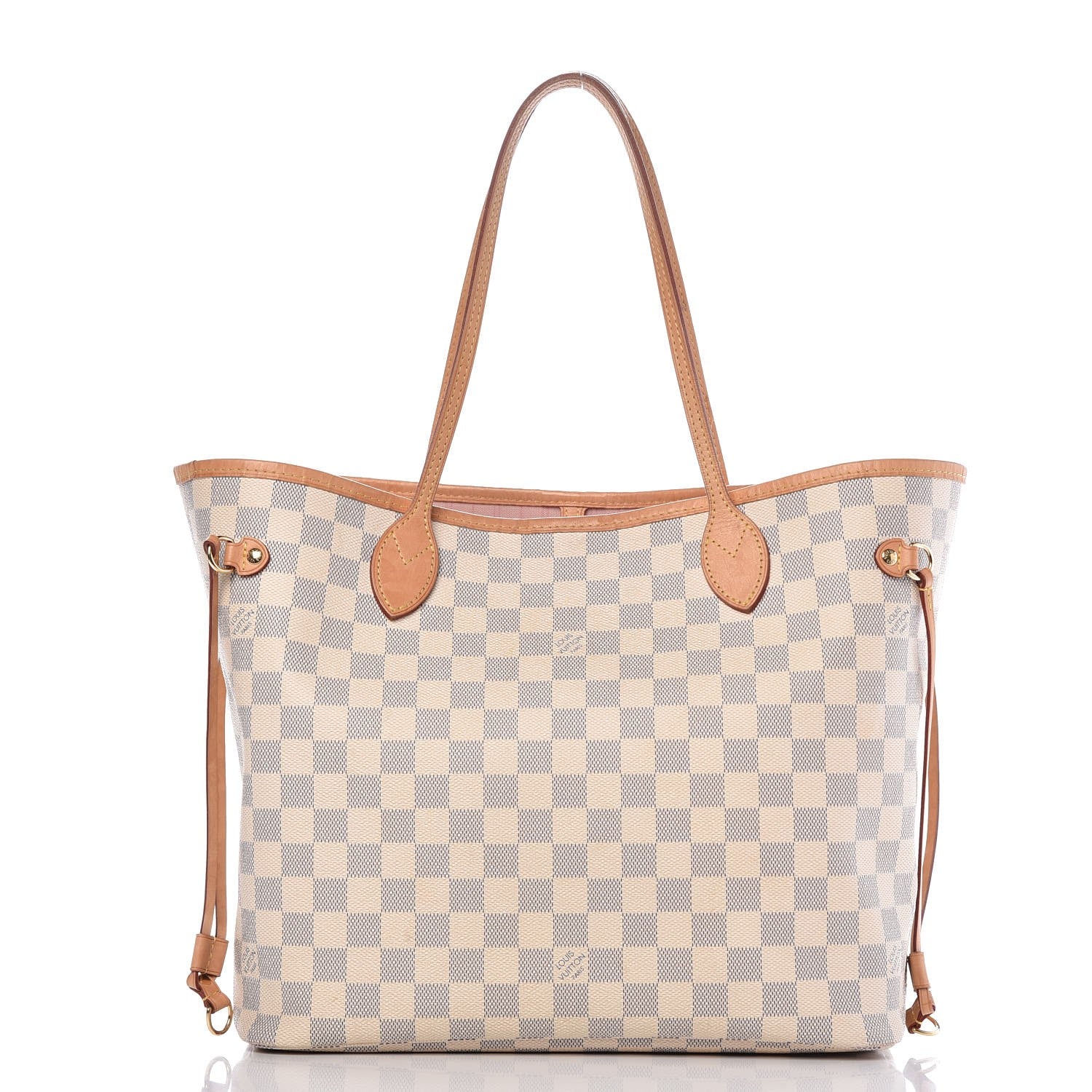 Louis Vuitton Damier Azur Neo Neverfull MM Rose Ballerine 3 of 16