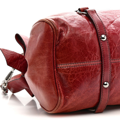Miu Miu Vitello Lux Medium Bow Bag Amarena 10 of 14
