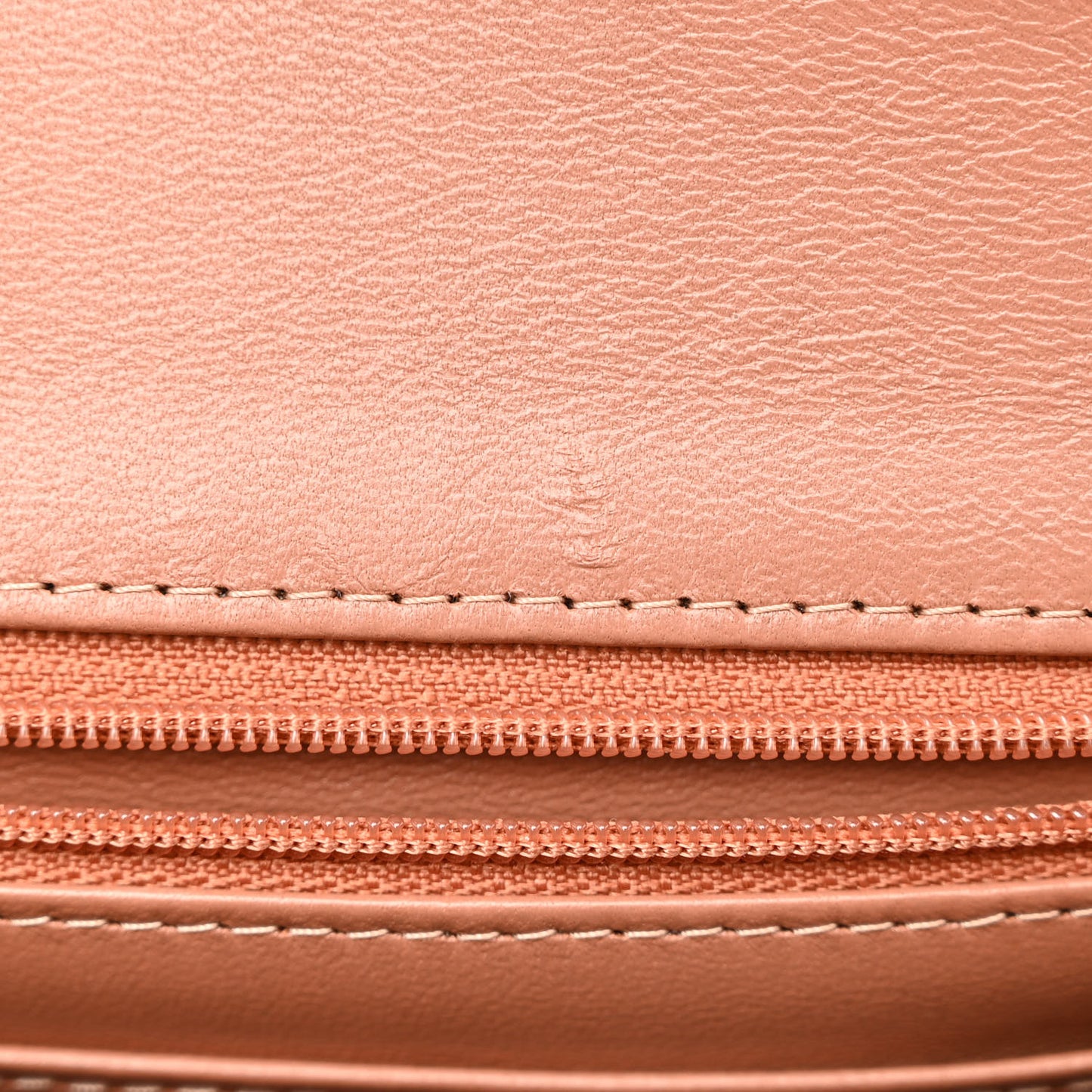 Lambskin Quilted Mini Square Flap Brown