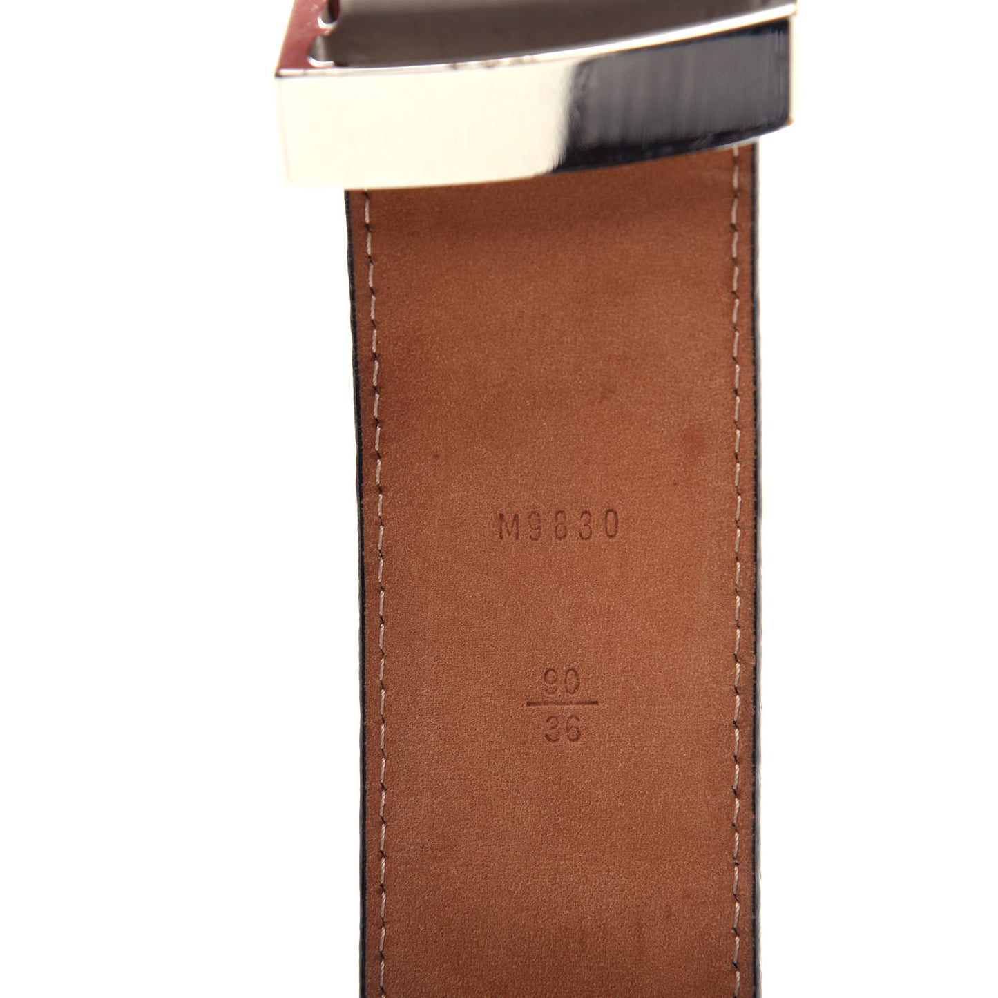 Epi Electric 40mm LV Initiales Belt 90 36 Black