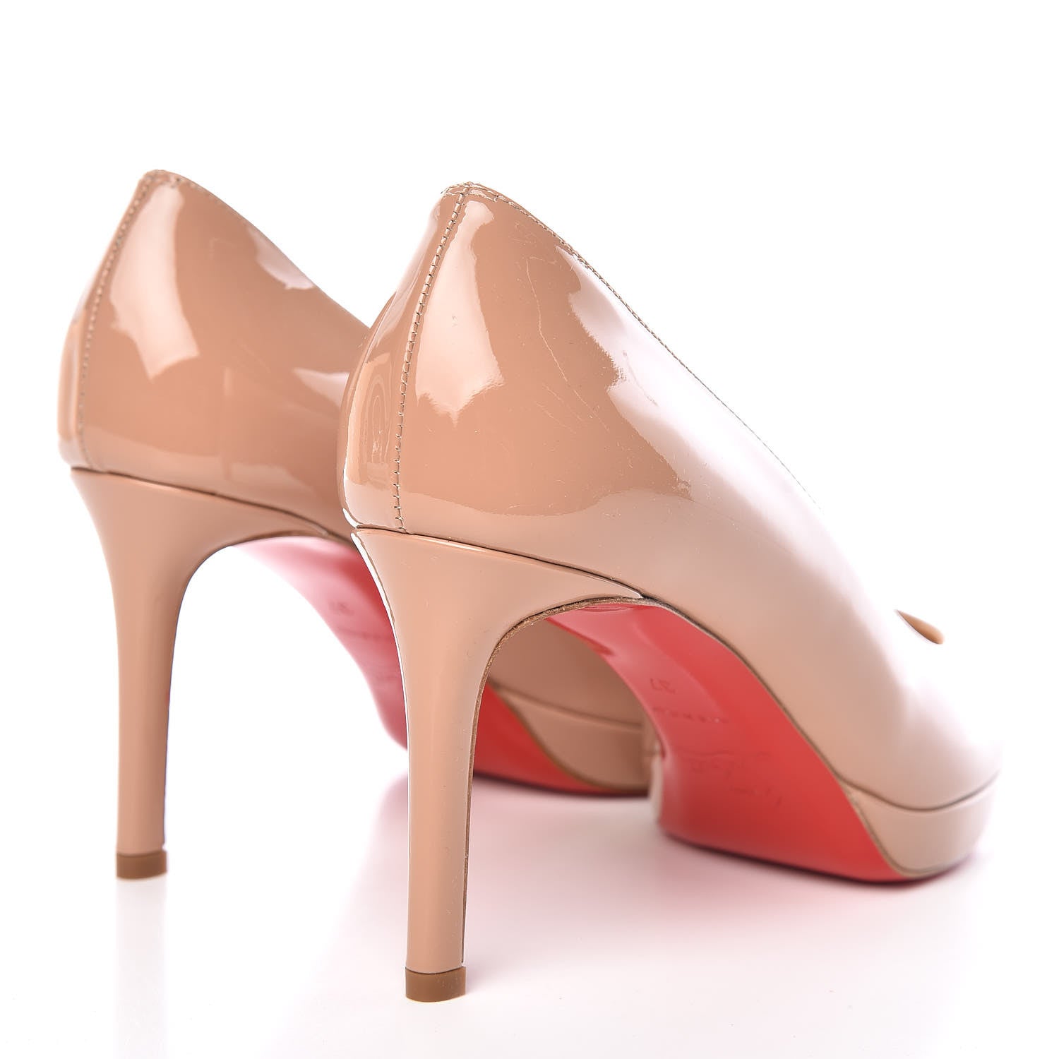Christian Louboutin Patent New Simple 85 Pumps 37 Nude 4 of 8